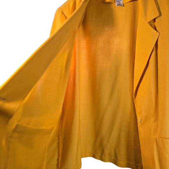 Laura Gayle Golden Blazer, Size 18W – Bold & Chic Jacket [0294] - Picture 4 of 9